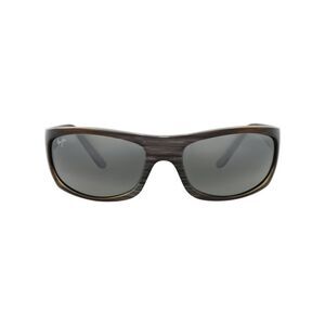 Maui Jim Shield-Frame Nylon Sunglasses Grey Unisex-Adult